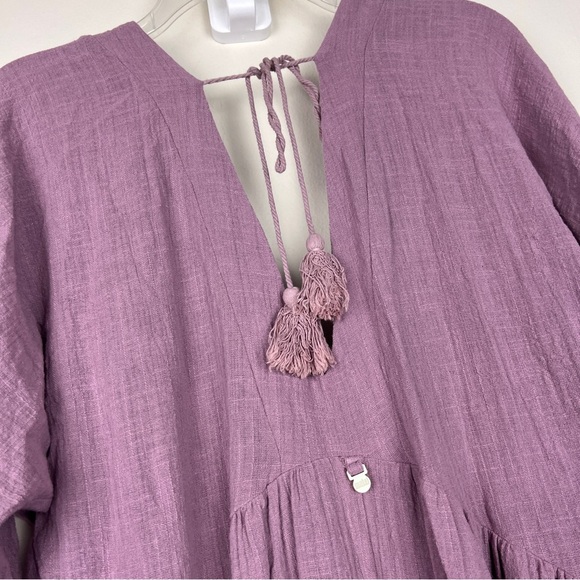 Anthropologie Malai Easy V Neck Purple Maxi Dress - Picture 8 of 8